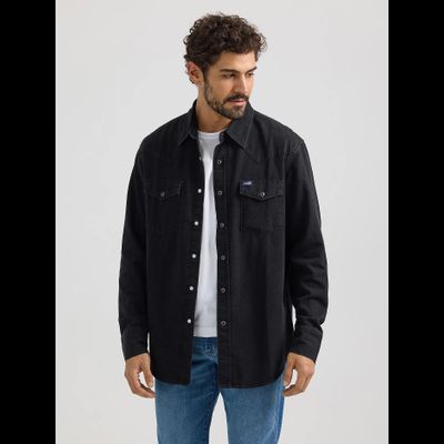 Рубашка Wrangler® Classic Denim Western Snap Shirt