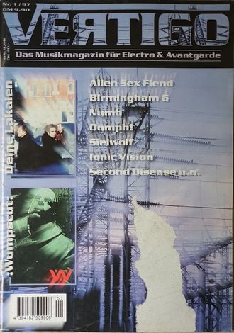 Vertigo Magazine January 1997 Wumpscut, Deine Lakaien, Иностранные музыкальные журналы, Intpressshop