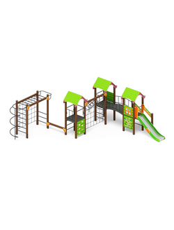 Серия «Лукоморье» ДИК 2.25.07-01.С H=1200 металлическая горка игровой комплекс