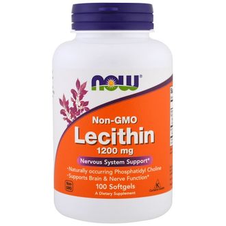 (Now) Лецитин 1200 мг - (100 капс)