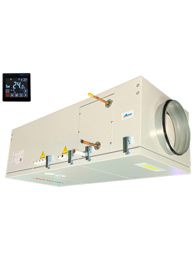 VMPU-E-FR-750-6.0/3-1 УСТАНОВКА ПРИТОЧНАЯ КОМПАКТНАЯ С ФРЕОН. ОХЛАЖДЕНИЕМ 750м3/ч, ЭЛЕКТРОНАГРЕВ 6.0 kW 3 фазы 380В