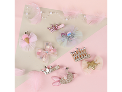 ЗАКОЛКА-ЗАЖИМ 2ШТ, 5СМ, БИЖ.СПЛАВ корона