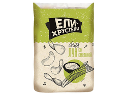 Чипсы крафт Ели-Хрустели со вкусом сметаны и лука 100 гр