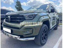 Защита переднего бампера двойная с перемычками Папа Тюнинг d76/60 для TANK 400 2023-