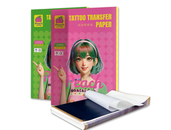 Трансферная бумага для ручного и машинного перевода PEACH Tattoo Transfer Paper, 10 шт