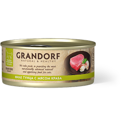 Консерва для кошек Grandorf Филе тунца с мясом краба 70 г