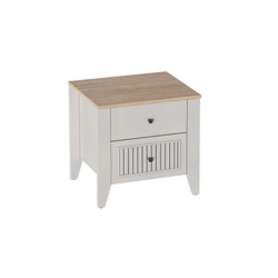 Валенсия спальня Тумба с 2 ящика Персидский жемчуг / Дуб натуральный светлый ш*г*в 512 ? 416 ? 498 мм