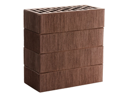 Кирпич облицовочный Темно-коричневый Тростник 1NF 250х120х65 М150-175 ЛСР