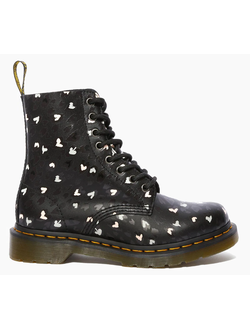 Dr Martens Pascal Chaos Hearts с белыми сердечками