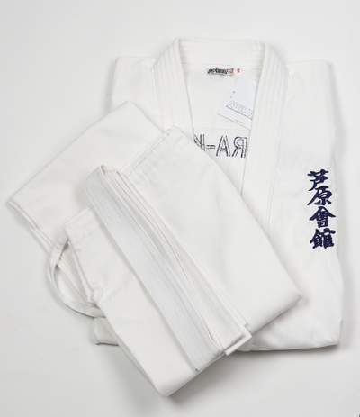 Детские доги (кимоно) отбеленные АШИХАРА КАРАТЕ