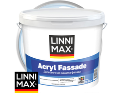 Краска фасадная акриловая LINNIMAX ACRYL FASSADE Бесцветная база 3 9,4 л