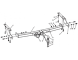 ТСУ BIZON для Toyota Harrier 2003-2013, быстросъемный шар под квадрат 2&quot;, FA 1010-E