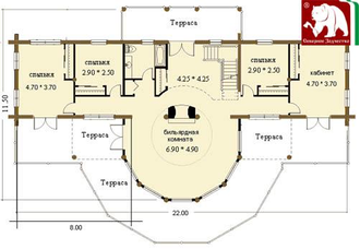 Проект 3-05, 396 кв.м., 5*22