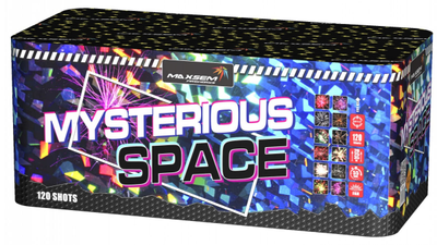 Батарея салютов MYSTERIOUS SPACE (0,8"; 1"; 1,2" / 120 залпов)