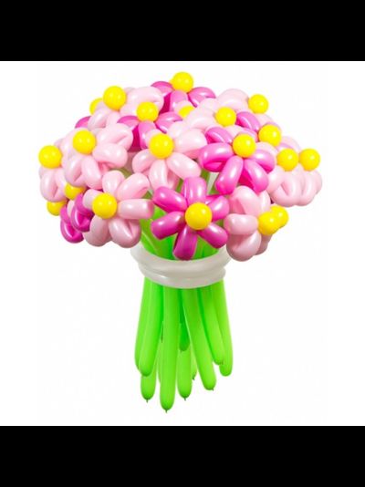 Букет Розовые ромашки 15 шт.