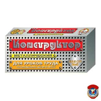 Металлический конструктор &quot;Для уроков труда&quot; - Набор №6, (80 элементов)