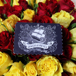 Букетная открытка