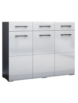 Ненси комод Венге/Белый глянец