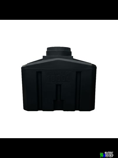 Емкость 1000 литров прямоугольная горизонтальная черная