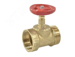 Вентиль запорный латунь 15Б3р-П Ду 50 Ру16 ВР/НР прямой Апогей