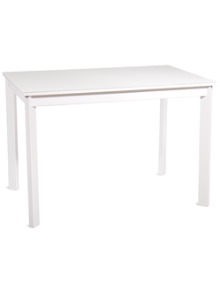 NELSON белый/ стекло экстрабелое 110(+45)x70