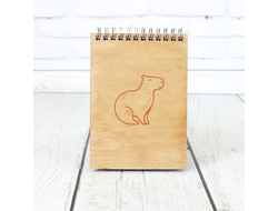 Скетчбук деревянный Капибара, Kapibara-san №13