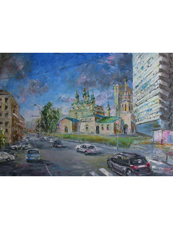 Картина Церковь Симеона Столпника на Поварской Круглова Светлана