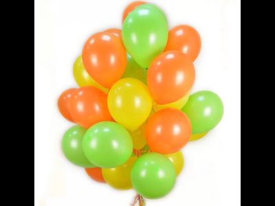 Шар без рисунка с гелием