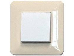 Рамка 1 пост бежевая Efapel Latina с выключателем