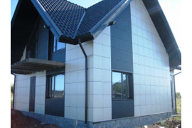 Монтаж вентилируемого фасада коттедж ВПГ