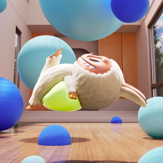 Pop Mart The Monsters Labubu Lazy Yoga Series Figures