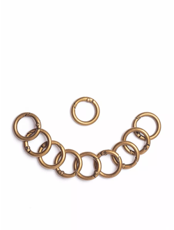 Кольцо-карабин для сумок антик