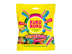 KUKU RUKU Мармелад кусочки ремешок (ФРУКТОВЫЙ МИКС) КИСЛЫЙ 150гр