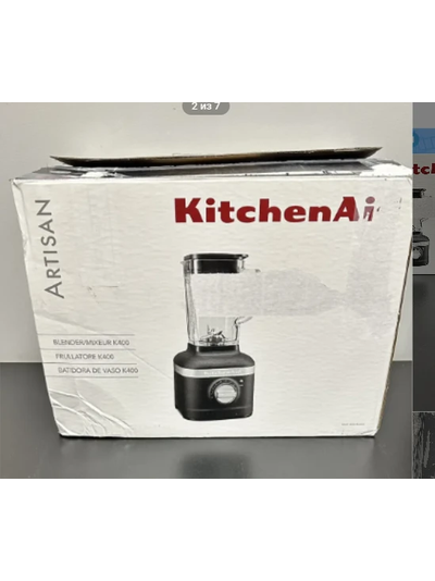 Блендер KitchenAid ARTISAN K400, черный чугун, 5KSB4026EBK (ПОВРЕЖДЕНА УПАКОВКА)