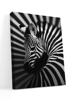 Печатная картина на деревянном подрамнике "В ритме полос" 50х40 см