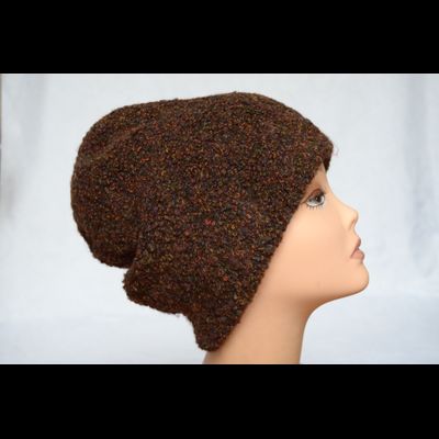 Коричневая меланжевая шапка Vizio Италия 5815 CL