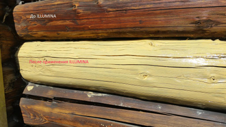 Использование Белинка Иллюмина на старой древесине