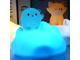 Ночник силиконовый МИШКА НА ОБЛАКЕ на аккумуляторе с  пультом