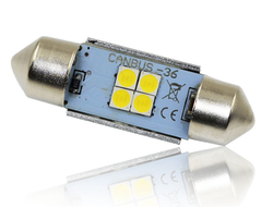 Светодиодная лампа C5W 3030-4SMD-36MM CanBus 5000K 4W 12v, 1шт