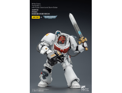 Терминатор Белых Шрамов (Warhammer 40K) - КОЛЛЕКЦИОННАЯ ФИГУРКА 1/18 White Scars Terminator with Power Sword and Storm Bolter (JT03189) - JOYTOY