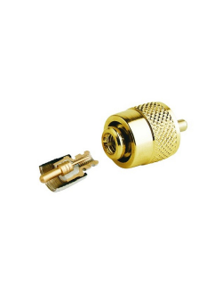 Антенный разъем PL-259 Glomex RA132SOLDERLES без пайки позолоченный для кабеля RG58C/U