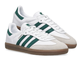 Adidas Samba White Green (Экокожа) новые
