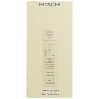 Холодильник Hitachi R-BG 410 PU6X GBE, бежевое стекло