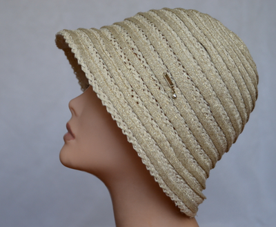 Итальянская летняя шляпка Vizio 5457 P желтая