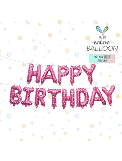набор шаров букв "happy birthday"