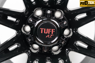 Комплект дисков R16 10,0J ET-45 6*139,7 TUFF A.T. T-01 Черный с полированным ободом (R605)