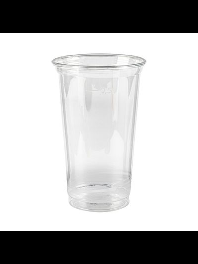 Стакан прозрачный ПЭТ, 500мл