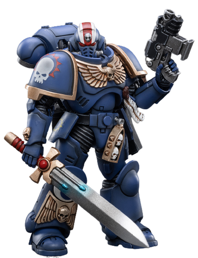 Ультрамарин Примарис лейтенант Эрастус (Warhammer 40k) - КОЛЛЕКЦИОННАЯ ФИГУРКА 1/18 scale Primaris Lieutenant Erastus (JT2481) - JOYTOY