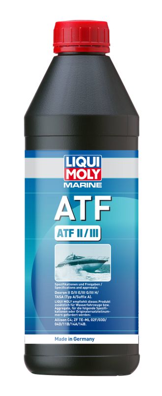 Масло трансмиссионное Liqui Moly НС-синтетическое трансмиссионное масло для лодок Marine ATF - 1 Л (25067)