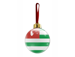 Новогодний ёлочный шар Абхазия